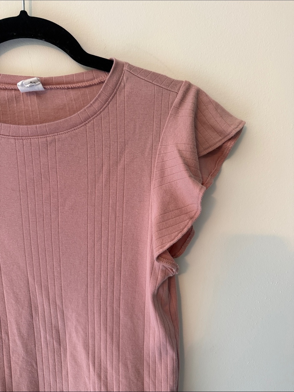 Gap Flutter Sleeve Ribbed Top - Picture 2 of 4